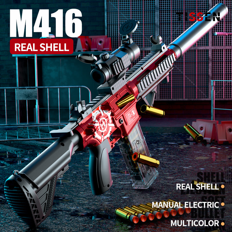 Soft Bullet Toy Guns for Nerf Guns Manual Machine Gun M416, DIY