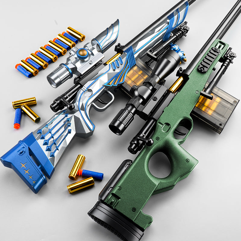  semour Toy Guns Automatic Sniper Gun with Bullets