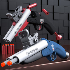 Shell Jumping toy gun soft bullet gun educational model burst shooting gun 8+ boy toys