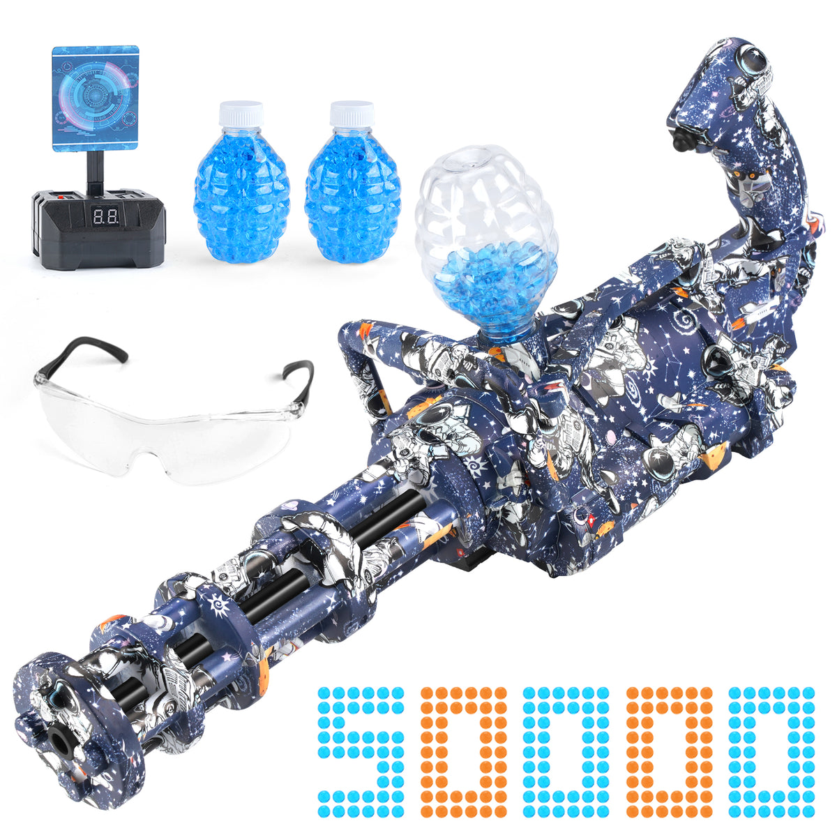 Gel Splatter Cool Ball Toy M416 with Goggles and 50,000 Water Beads  Suitable for Backyard Fun and Outdoor Team Shooting Games For Unisex Kid,  Over 12+ - ToysChoose