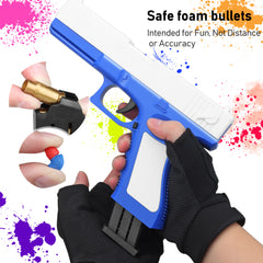 Jump Ejectinging Toy Gun, Soft Bullets & Pull Back Action, Pistol Toys Foam Blaster Soft Bullet Play Gun with 40 Pcs Darts, Education Toy Model for 6,7,8,9,15+ Kids Gifts