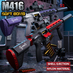 Toy Gun for Nerf Guns Automatic Machine Gun M416, DIY Customized Toy Foam Blasters & Guns with 3 Shooting Modes, Cool Toy Guns for Boys, Outdoor Games Toys for 6-12 Year Old Boys Girls